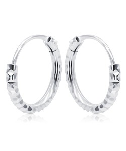 Silver Hoop Earring HO-2543